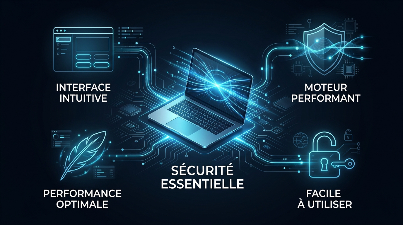 Interface simplifiée de Bitdefender Free pour une protection PC optimale