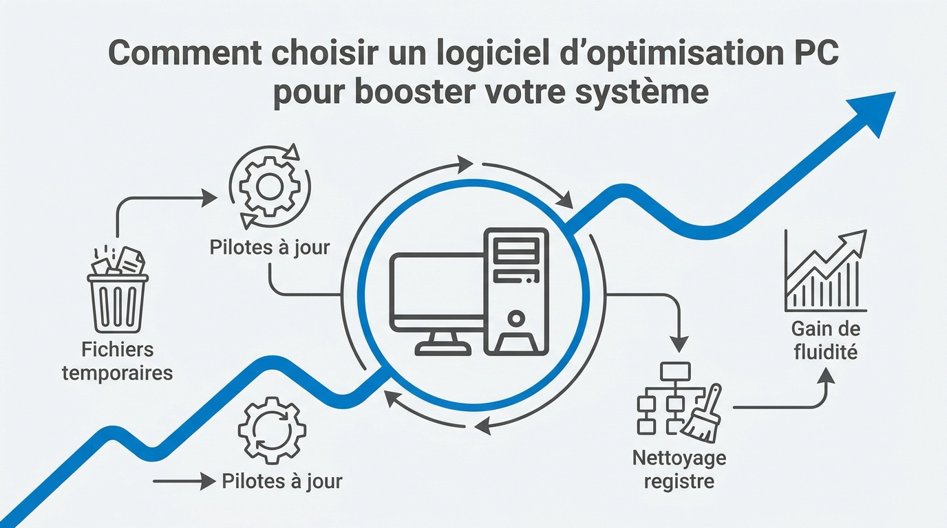 Infographie expliquant comment optimiser les performances de son PC