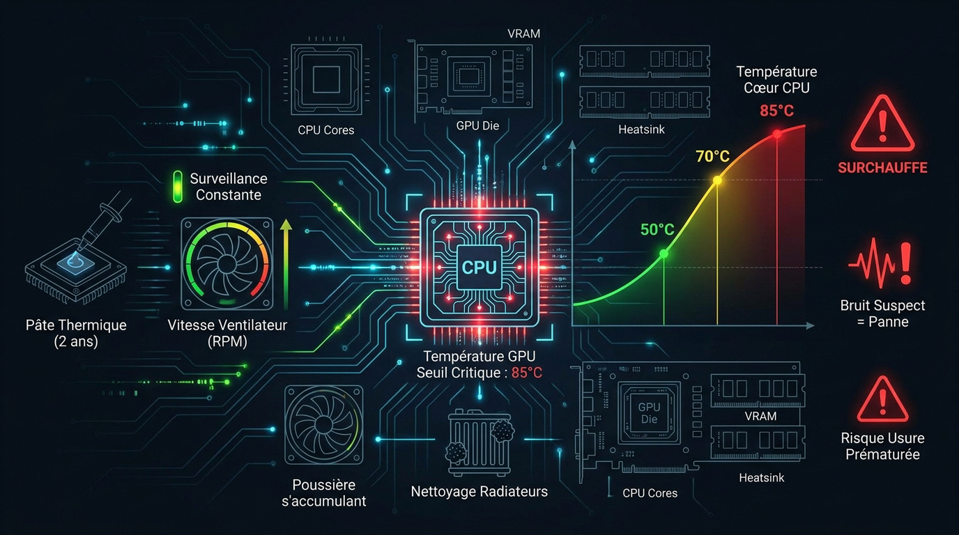 Surveillance des températures et des ventilateurs PC