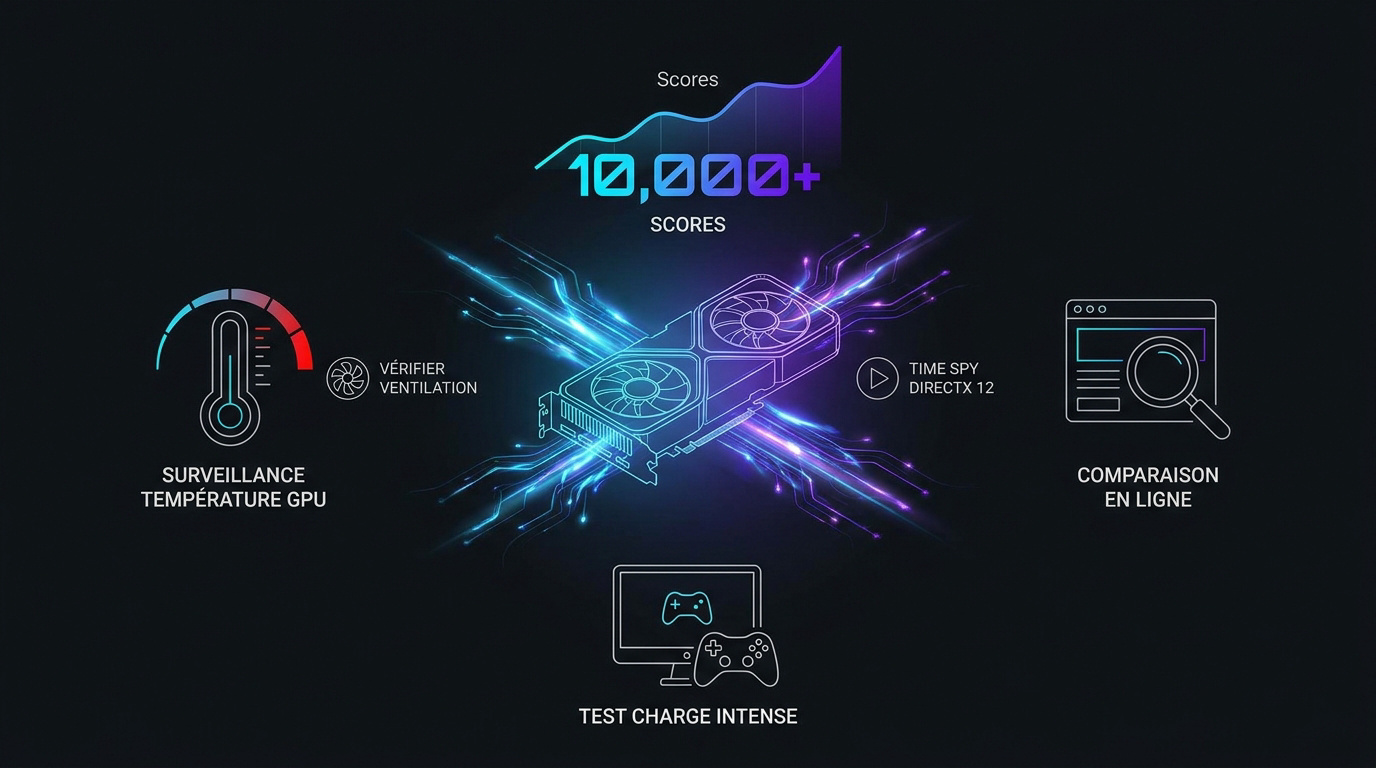 Infographie sur la performance et la surveillance de la température du GPU